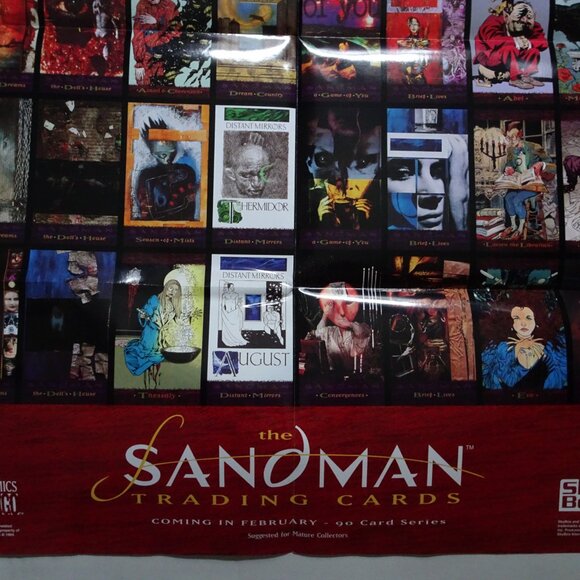 The Sandman Trading Card 1994 Promotional Poster - Sky Box - DC Comics & Vertigo - Picture 2 of 6